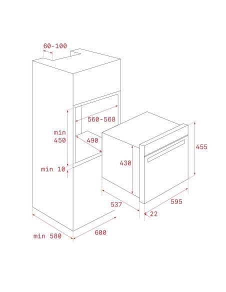 TEKA MLC 8440 Hall Integreeritav mikrolaineahi 45cm
