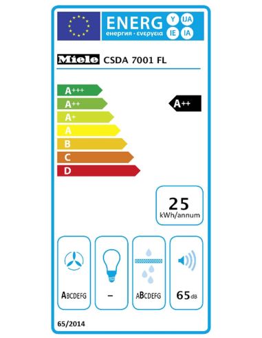 MIELE CSDA 7001 FL SmartLine paneelelement sisseehitatud õhupuhastina