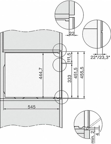 MIELE H 7440 BMX Духовой шкаф с СВЧ с фасадом без ручек
