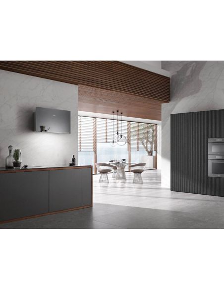 MIELE DA 9090 W Graphite gray Chimney cooker hoods