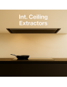 Ceiling-mounted cooker hoods
